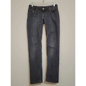 YES LONDON Womens Grey Wash Straight Leg Denim Jeans‎ Size 38 Euro